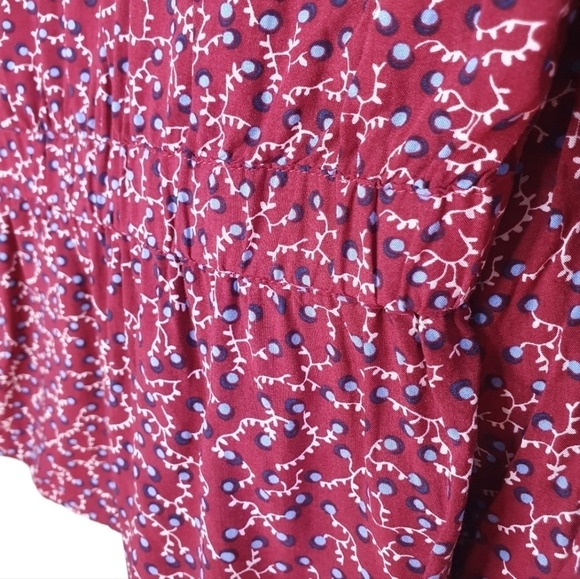 TALBOTS Faux Wrap Shirt Long‎ Sleeve Red Women's Size S/P - Picture 12 of 16